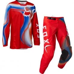 KIDS MOTORBIKE GEAR shop 11 Fox - 2023 Youth 180 Toxsyk Red Mx Combo