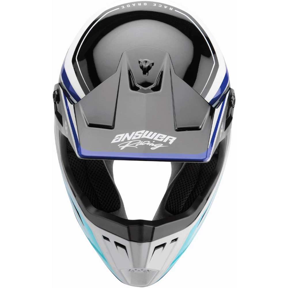 Answer - 2022 Youth AR-1 Vivid MX Helmet Colour BLUBLK 5 Answer - 2022 Youth AR-1 Vivid MX Helmet Colour BLUBLK - Image 5