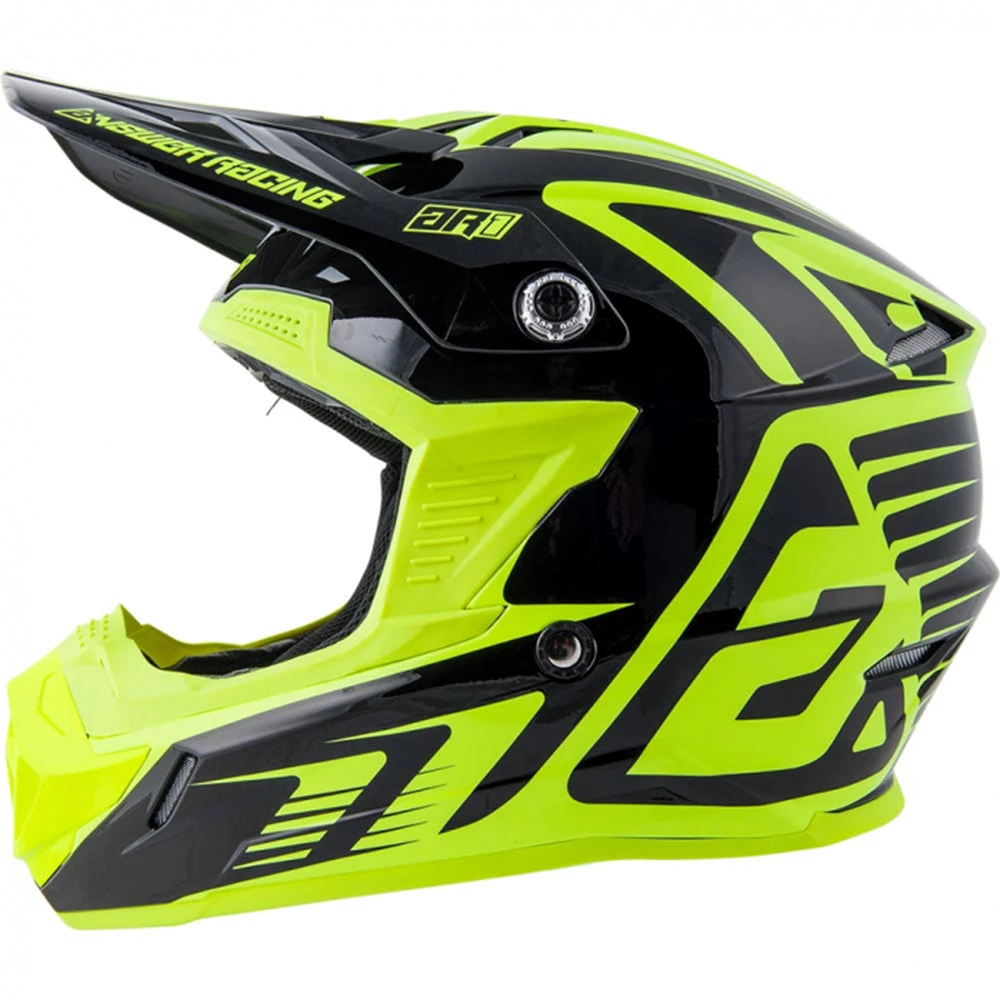 Answer - 2019 Youth AR-1 MX Helmet Colour BLKYW 4 Answer - 2019 Youth AR-1 MX Helmet Colour BLKYW - Image 4