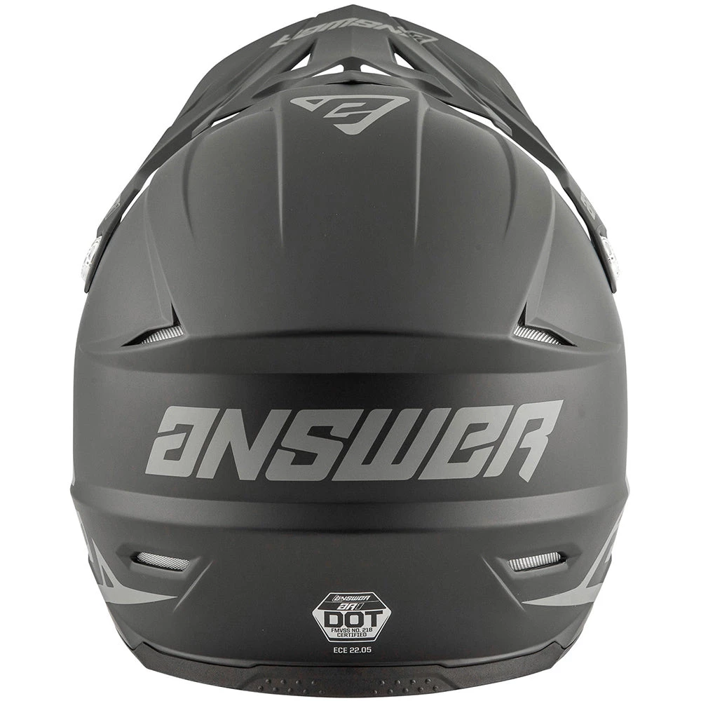 Answer - 2020 Youth AR-1 Matte MX Helmet Colour BLK 4 Answer - 2020 Youth AR-1 Matte MX Helmet Colour BLK - Image 4