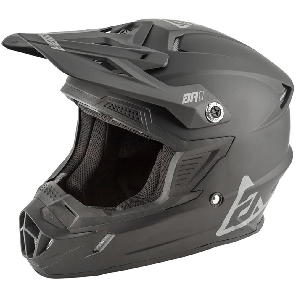 Answer - 2020 Youth AR-1 Matte MX Helmet Colour BLK 1 Answer - 2020 Youth AR-1 Matte MX Helmet Colour BLK