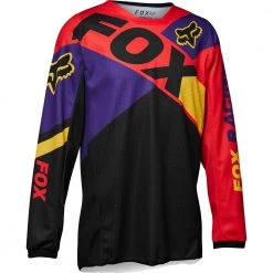 Fox - 2023 Youth 180 Xpozr Black/Purple/Orange Jersey Colour BLKPPLOR