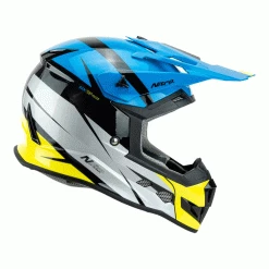 Nitro - MX700 Youth Recoil Helmet Colour BLUGY -KIDS MOTORBIKE GEAR shop MX700BLUYW2 1000x