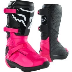 KIDS MOTORBIKE GEAR shop 40 Fox - 2023 Youth Black/Pink Comp Boot Colour BLKPK