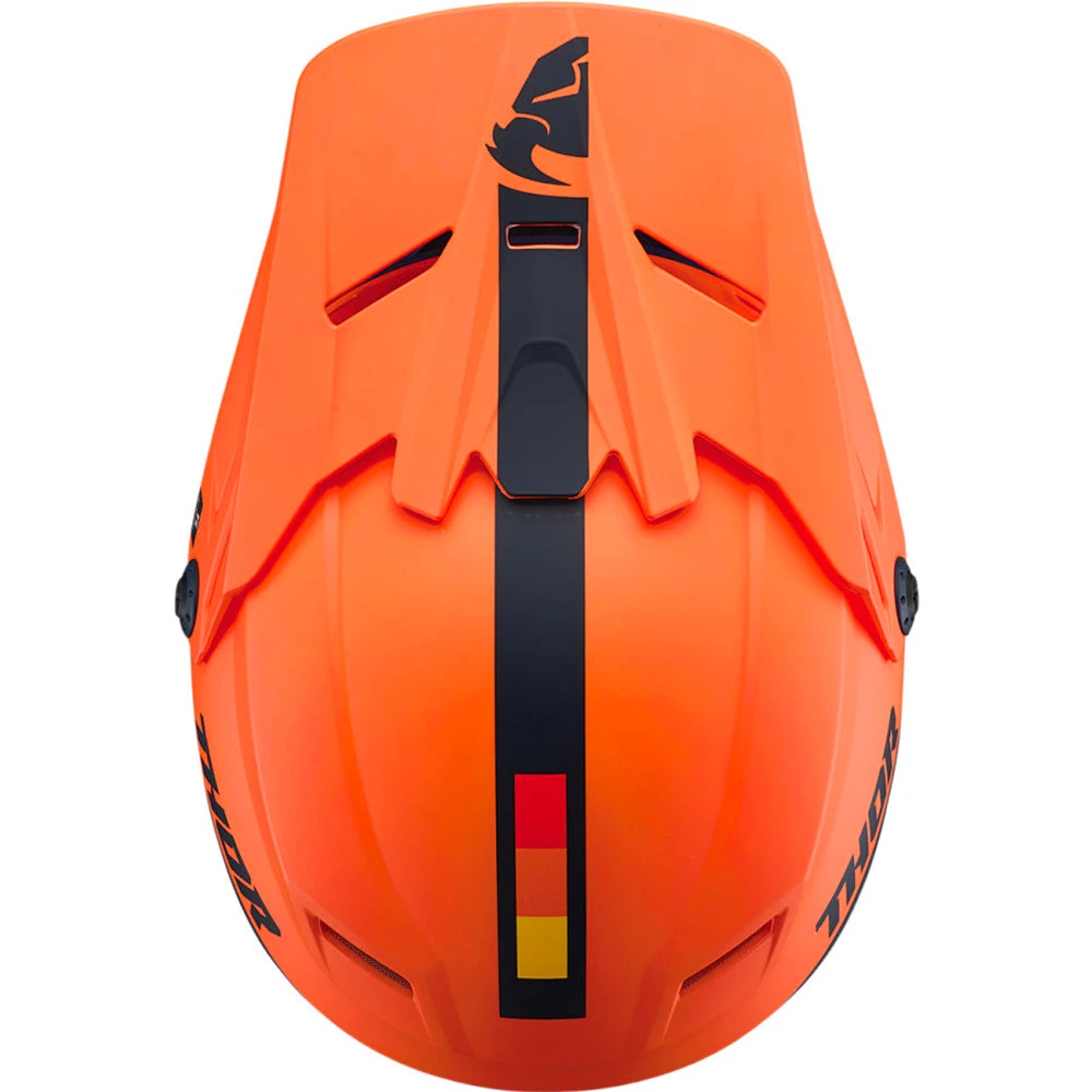 Thor - 2021 Youth Sector Racer Helmet Colour BLUOR 4 Thor - 2021 Youth Sector Racer Helmet Colour BLUOR - Image 4