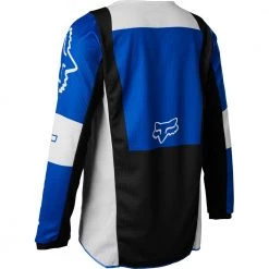 Fox - 2022 Youth 180 Lux Jersey Colour BLU -KIDS MOTORBIKE GEAR shop Youth180LuxJerseyBlue 3 1000x