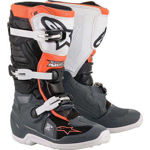 Alpinestars - Tech 7s Youth MX Boots Colour ORGY 1 Alpinestars - Tech 7s Youth MX Boots Colour ORGY