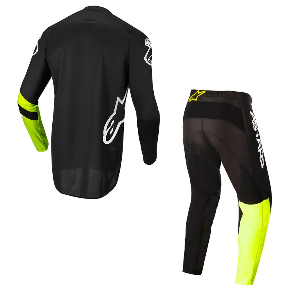 Alpinestars - 2022 Youth Racer Chaser Black/Yellow Combo 2 Alpinestars - 2022 Youth Racer Chaser Black/Yellow Combo - Image 2