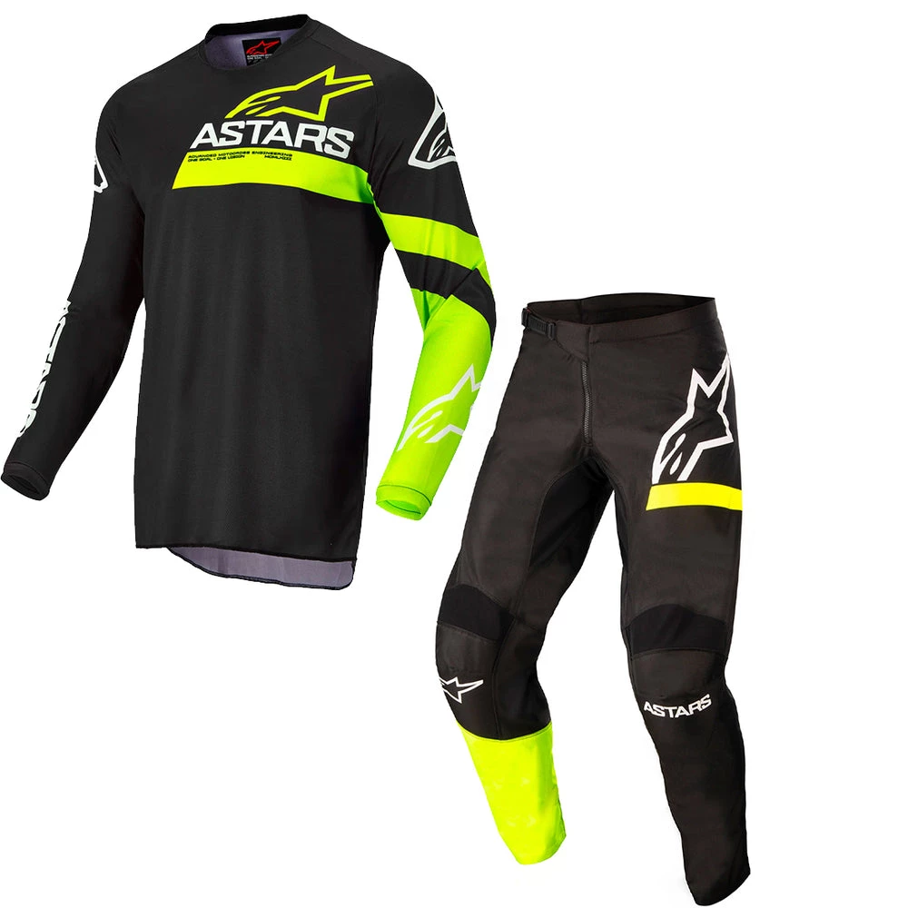 Alpinestars - 2022 Youth Racer Chaser Black/Yellow Combo 1 Alpinestars - 2022 Youth Racer Chaser Black/Yellow Combo