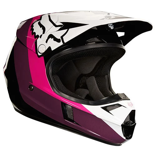 Fox - 2018 V1 Youth Halyn Helmet Colour BLKPK 1 Fox - 2018 V1 Youth Halyn Helmet Colour BLKPK