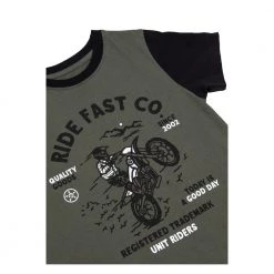 Unit - Kids Ride Fast Tee Colour GN -KIDS MOTORBIKE GEAR shop kidsridefast3 1000x