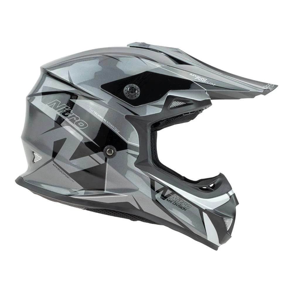 Nitro - Youth MX620 Podium Helmet Colour GYBLK 2 Nitro - Youth MX620 Podium Helmet Colour GYBLK - Image 2