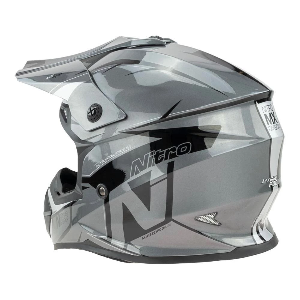 Nitro - Youth MX620 Podium Helmet Colour GYBLK 3 Nitro - Youth MX620 Podium Helmet Colour GYBLK - Image 3