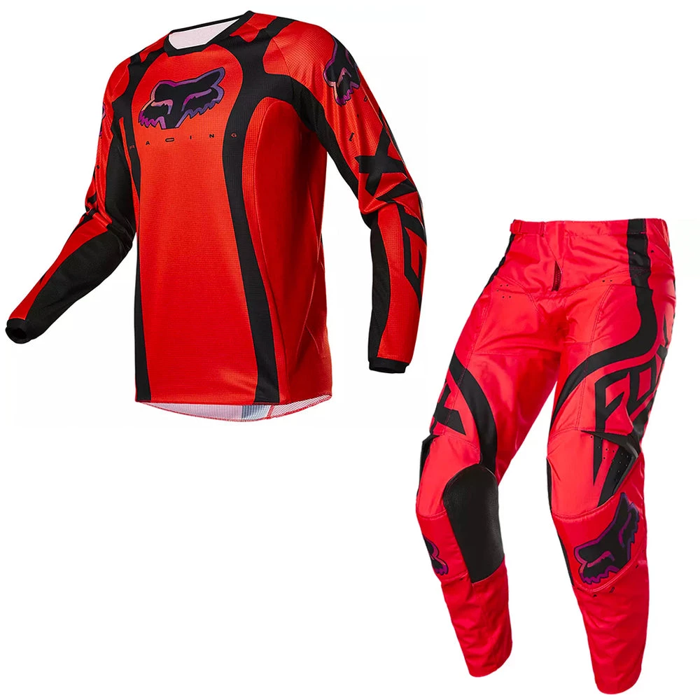Fox - 2022 180 Youth VENZ Flo Red MX Combo 2 Fox - 2022 180 Youth VENZ Flo Red MX Combo - Image 2