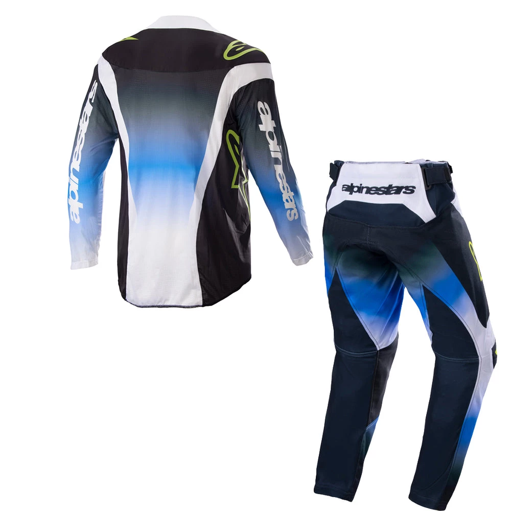 Alpinestars - 2023 Youth Racer Push Blue/White MX Combo 2 Alpinestars - 2023 Youth Racer Push Blue/White MX Combo - Image 2