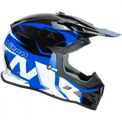 Nitro - MX700 Youth Helmet Colour BLKBLU -KIDS MOTORBIKE GEAR shop youthblkblu7002 1000x