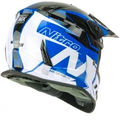 Nitro - MX700 Youth Helmet Colour BLKBLU -KIDS MOTORBIKE GEAR shop youthblkblu7003 1000x